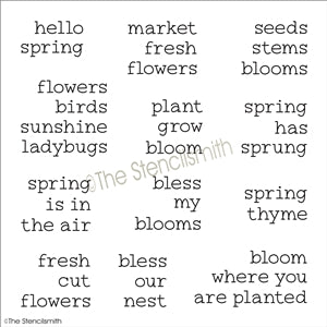 7302 - Spring phrases - The Stencilsmith
