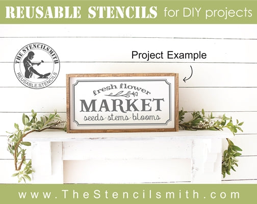 7334 - fresh flower market - The Stencilsmith