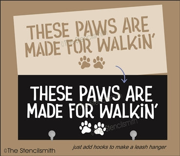 7419 - These paws are made for walkin' - The Stencilsmith