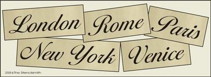 741 - London Rome Paris New York Venice - The Stencilsmith