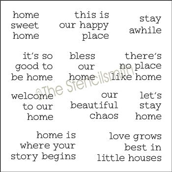7429 - Home phrases - The Stencilsmith