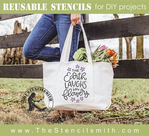 7496 - the earth laughs in flowers - The Stencilsmith