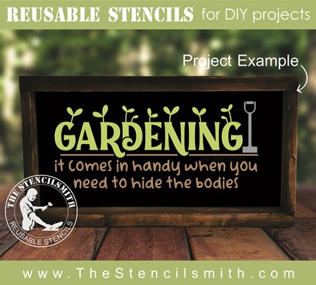 7508- Gardening it comes in handy - The Stencilsmith