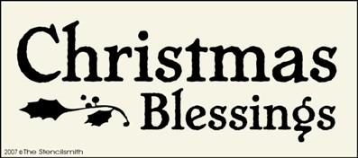 Christmas Blessings stencil