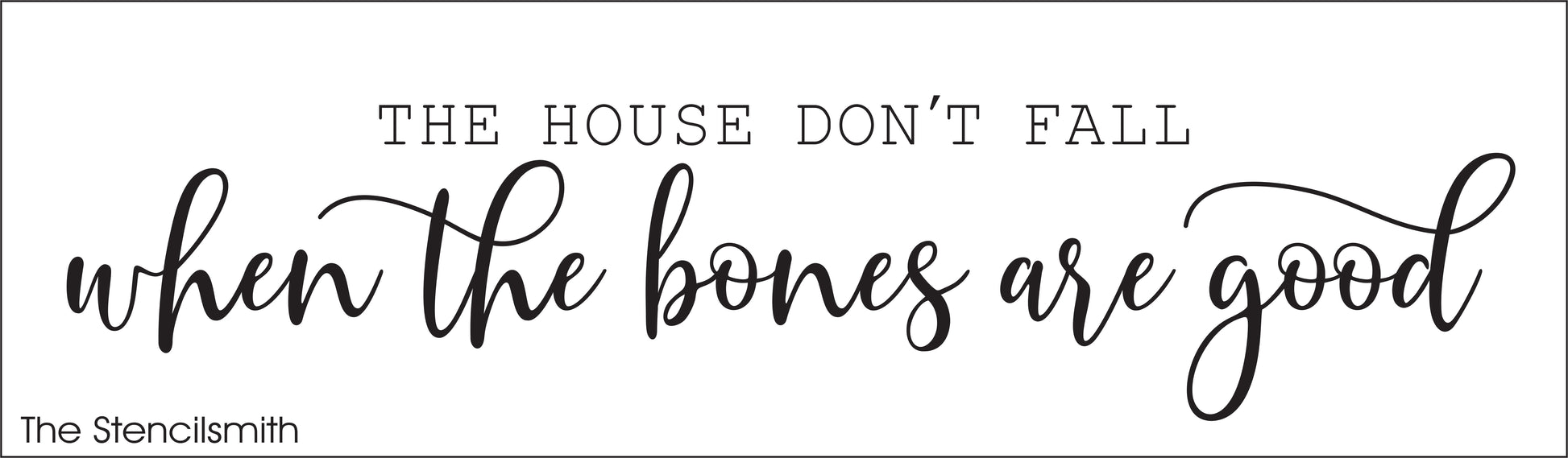 7548 - the house don't fall - The Stencilsmith