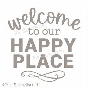 7605 - welcome to our happy place - The Stencilsmith