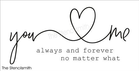 7632 - you me always and forever - The Stencilsmith