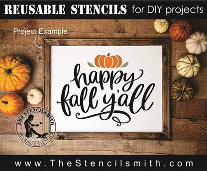 7648 - happy fall y'all - The Stencilsmith