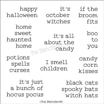 halloween sayings black and white