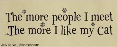 766 - The more people I meet  .... CAT - The Stencilsmith