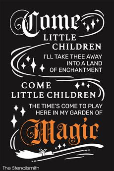 7715 - Come little children - The Stencilsmith