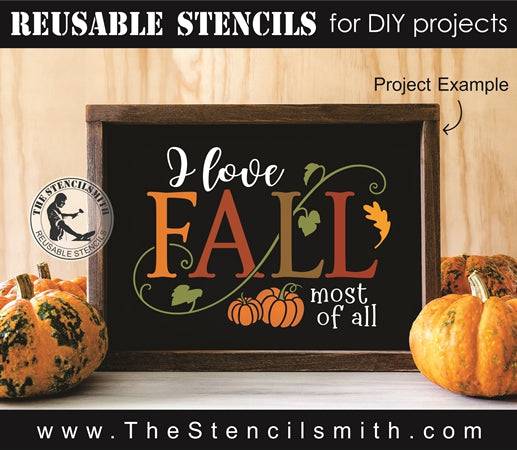 7720 - I love FALL most of all - The Stencilsmith