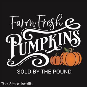 7723 - farm fresh pumpkins - The Stencilsmith