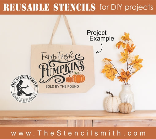 7723 - farm fresh pumpkins - The Stencilsmith