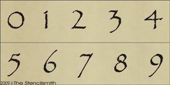 Primitive Writing Numbers 773 - Primitive Numbers stencil – The Stencilsmith