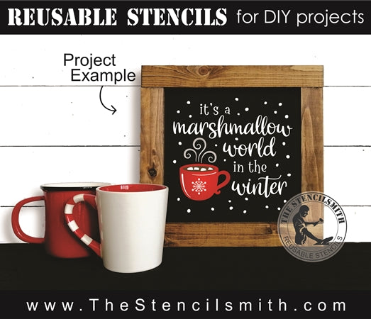 7757 - it's a marshmallow world - The Stencilsmith