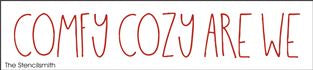 comfy cozy are we reusable stencil for DIY signs and decor – The ...