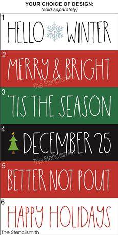 7772 - Holiday sayings - The Stencilsmith
