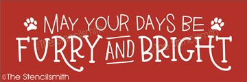 7787 - may your days be furry and bright - The Stencilsmith