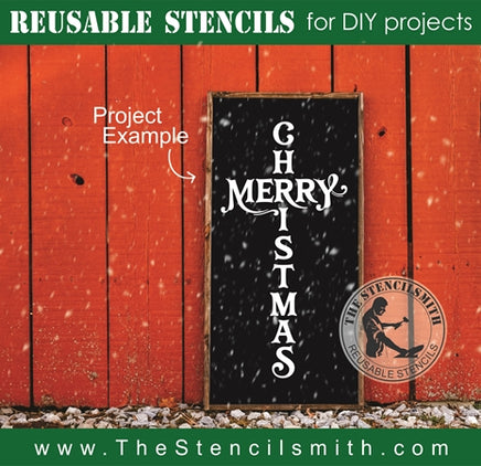 7799 - Merry Christmas (cross) - The Stencilsmith