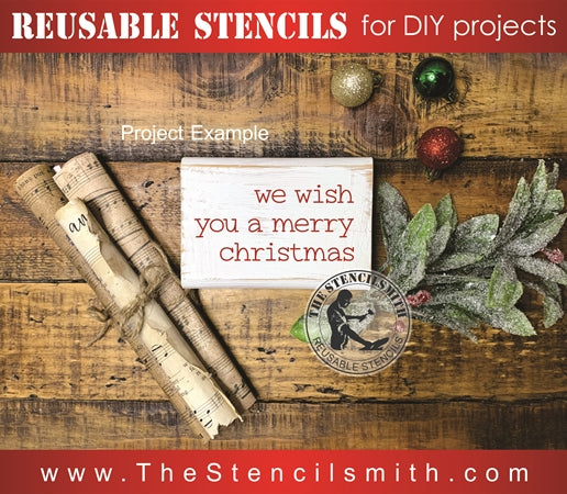 7820 - Christmas phrases - The Stencilsmith