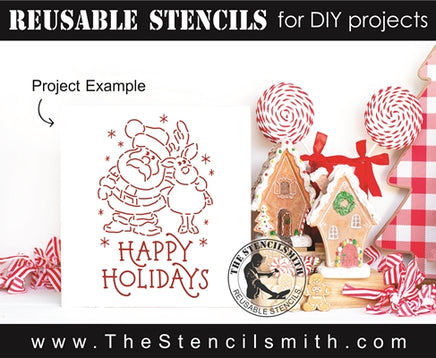 7822 - Happy Holidays - The Stencilsmith