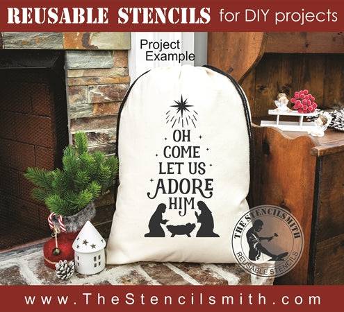 7833 - Oh come let us adore Him - The Stencilsmith