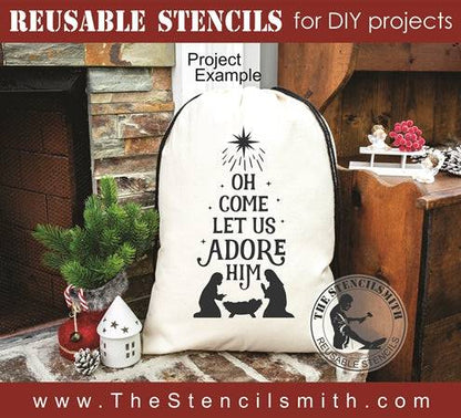 7833 - Oh come let us adore Him - The Stencilsmith