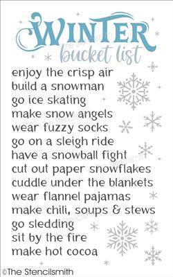 7834 - Winter Bucket List - The Stencilsmith