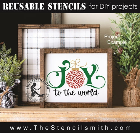 7835 - Joy to the world (leopard) - The Stencilsmith
