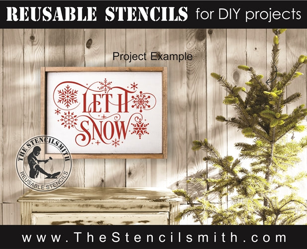7854 - Let it Snow - The Stencilsmith