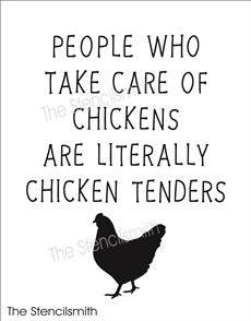 7982 - People who take care of chickens - The Stencilsmith