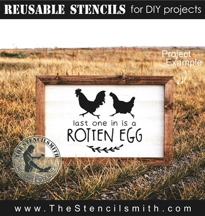 8007 - last one in is a rotten egg - The Stencilsmith
