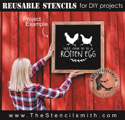 8007 - last one in is a rotten egg - The Stencilsmith