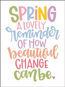 8013 - SPRING a lovely reminder - The Stencilsmith