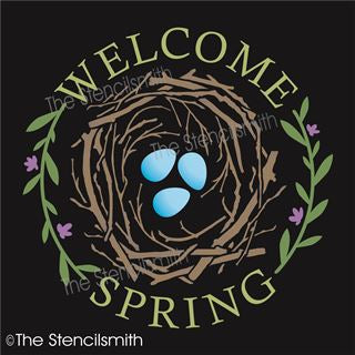 8028 - welcome spring - The Stencilsmith