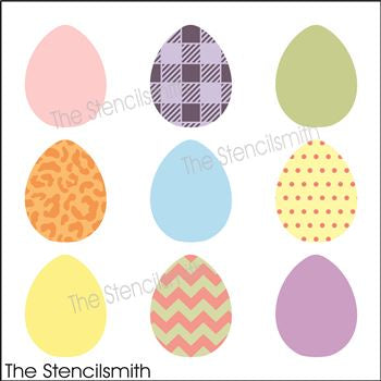 8042 - decorative eggs - The Stencilsmith