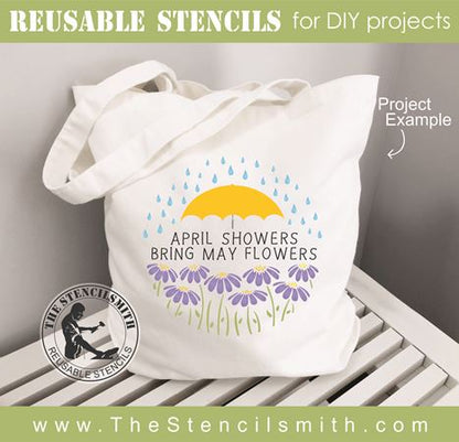 8054 - april showers bring may flowers - The Stencilsmith