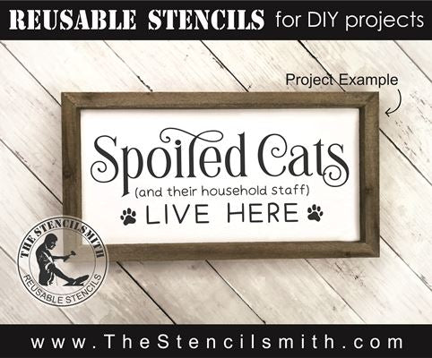 8057 - Spoiled Dogs / Cats and their household - The Stencilsmith