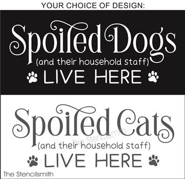 8057 - Spoiled Dogs / Cats and their household - The Stencilsmith