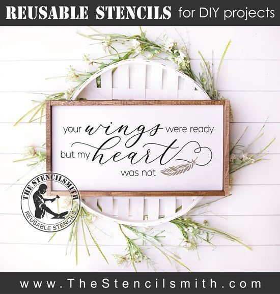 8087 - your wings were ready - The Stencilsmith
