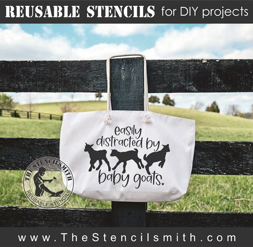 8089 - easily distracted by baby goats - The Stencilsmith