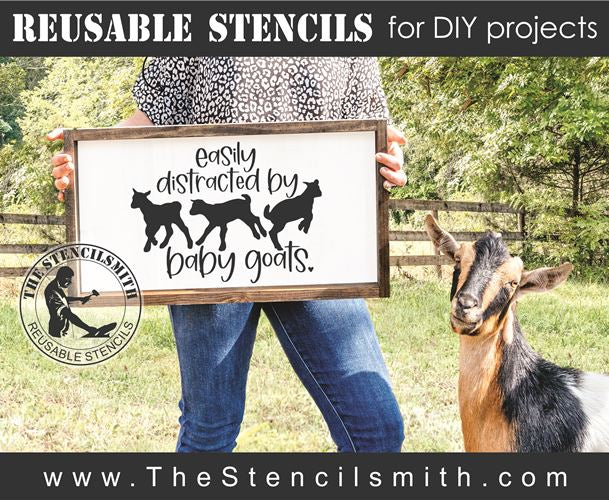 8089 - easily distracted by baby goats - The Stencilsmith
