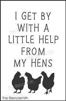 8114 - I get by with a little help - The Stencilsmith