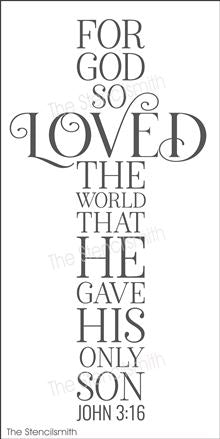 8159 - For God so loved - The Stencilsmith