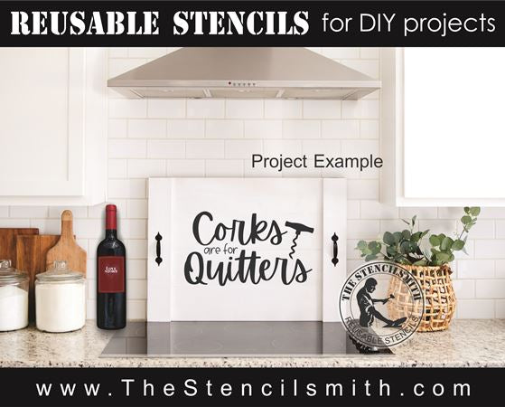 8158 - corks are for quitters - The Stencilsmith