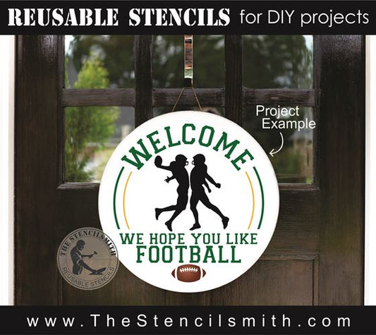 8419 - Welcome we hope you like football - The Stencilsmith