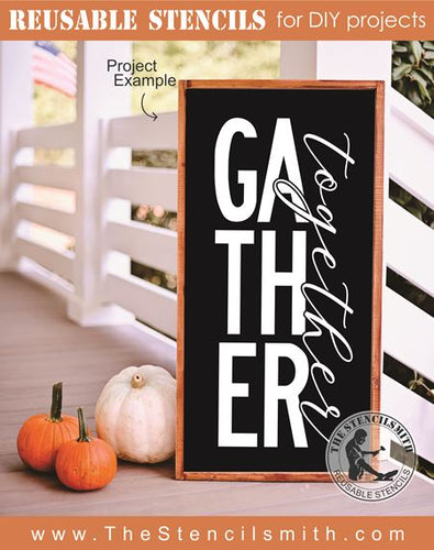 8453 - gather together - The Stencilsmith