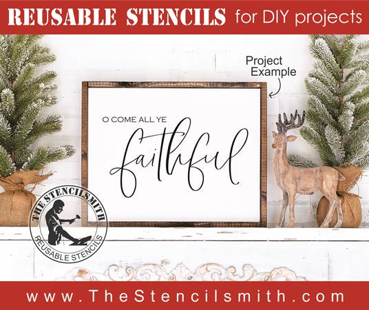 8461 - O come all ye faithful - The Stencilsmith