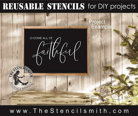 8461 - O come all ye faithful - The Stencilsmith